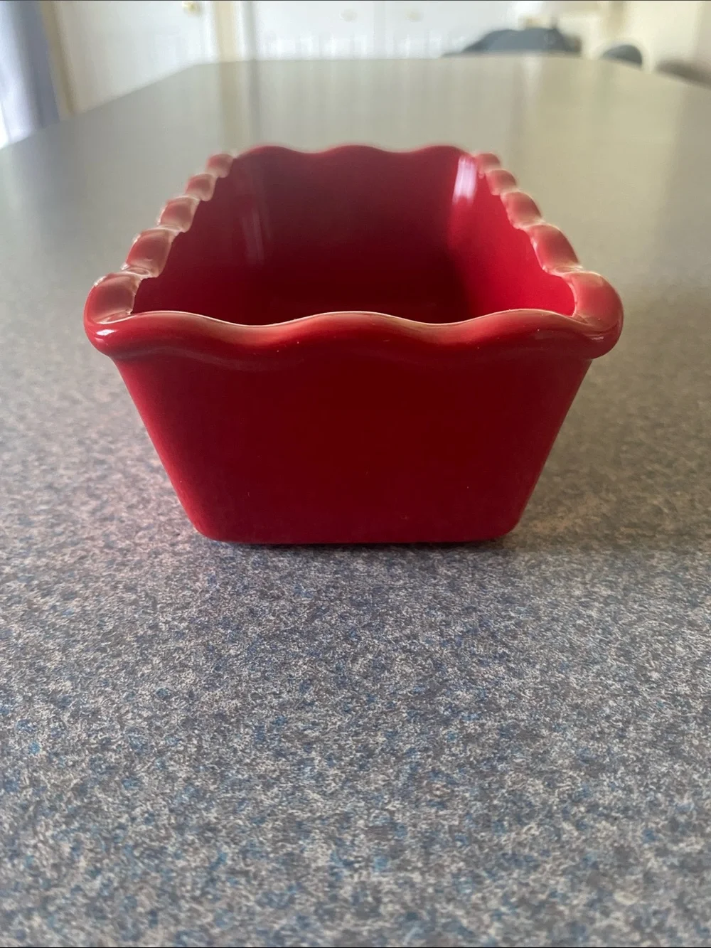 Red Ceramic Loaf Pan - 'Sing to the Lord' Inspirational Bakeware
